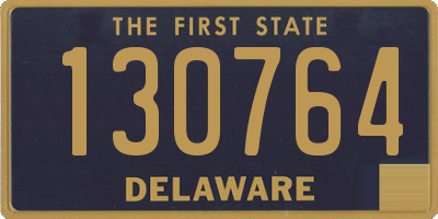 DE license plate 130764