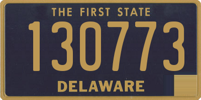 DE license plate 130773