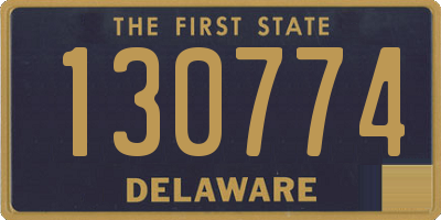 DE license plate 130774