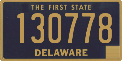 DE license plate 130778