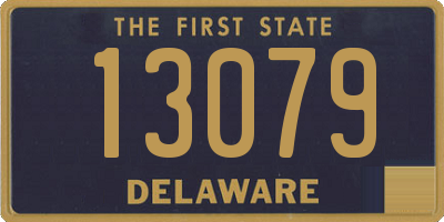 DE license plate 13079