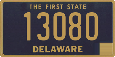 DE license plate 13080