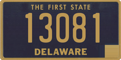 DE license plate 13081