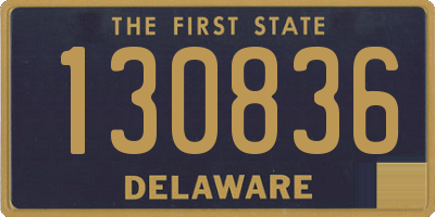 DE license plate 130836