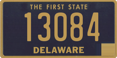 DE license plate 13084