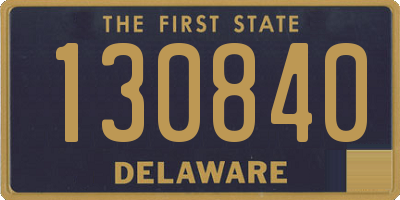 DE license plate 130840