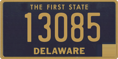 DE license plate 13085