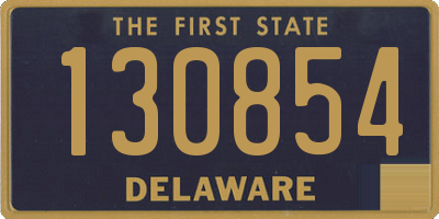 DE license plate 130854