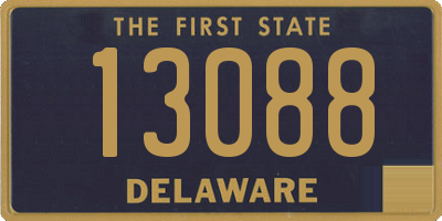 DE license plate 13088