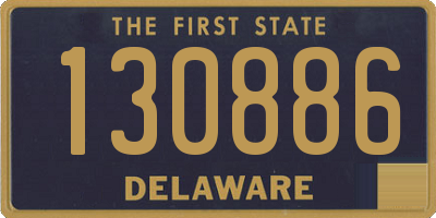 DE license plate 130886