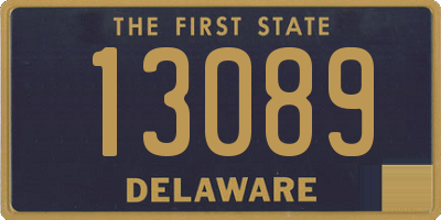 DE license plate 13089