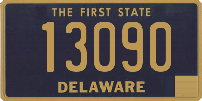 DE license plate 13090