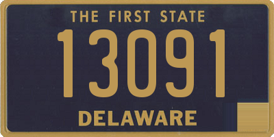 DE license plate 13091