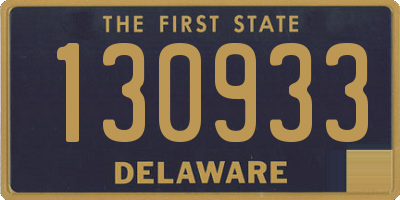 DE license plate 130933