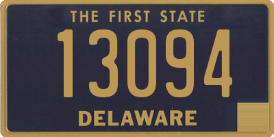 DE license plate 13094