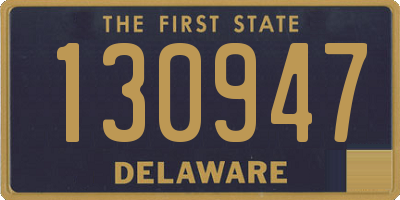 DE license plate 130947