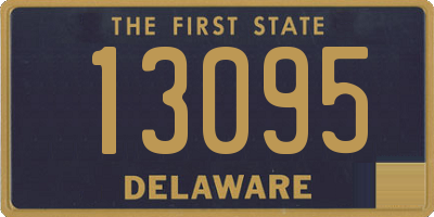 DE license plate 13095