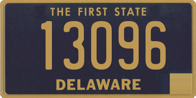 DE license plate 13096