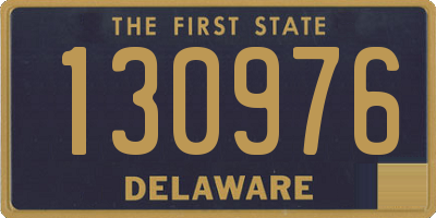 DE license plate 130976