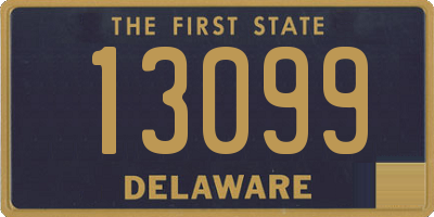 DE license plate 13099