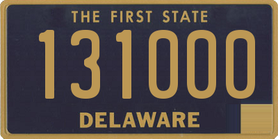 DE license plate 131000