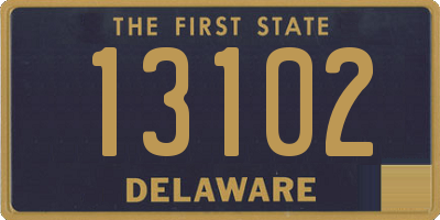 DE license plate 13102