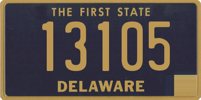 DE license plate 13105