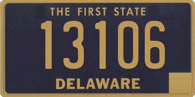 DE license plate 13106