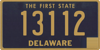 DE license plate 13112