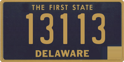 DE license plate 13113