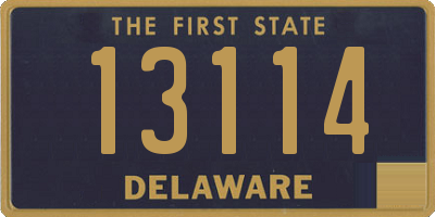 DE license plate 13114