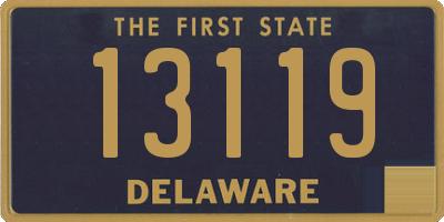 DE license plate 13119