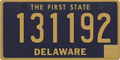 DE license plate 131192