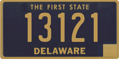 DE license plate 13121