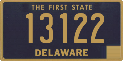 DE license plate 13122