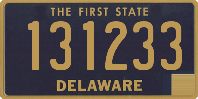 DE license plate 131233