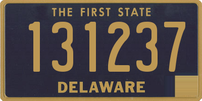 DE license plate 131237