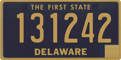 DE license plate 131242