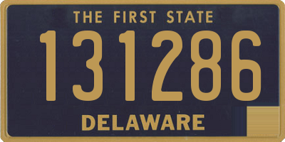 DE license plate 131286