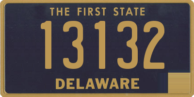 DE license plate 13132