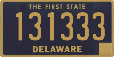 DE license plate 131333