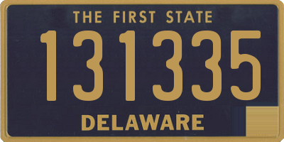 DE license plate 131335