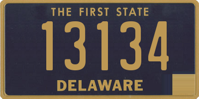 DE license plate 13134