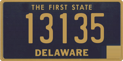 DE license plate 13135