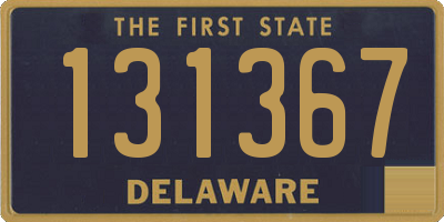 DE license plate 131367