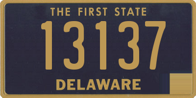 DE license plate 13137