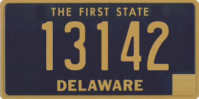 DE license plate 13142