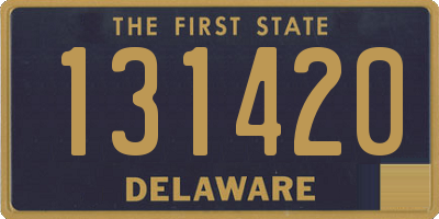 DE license plate 131420