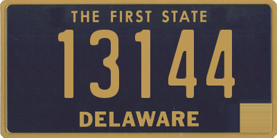 DE license plate 13144