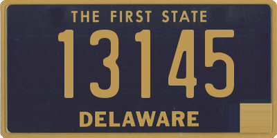 DE license plate 13145